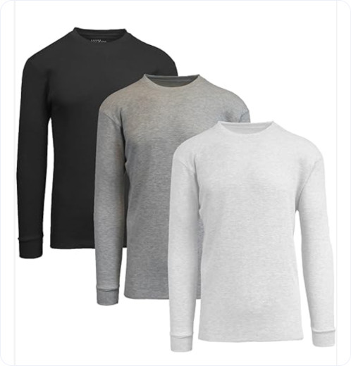 Men’s Long Sleeve Blank T-Shirt with Cuff – Tubular Body