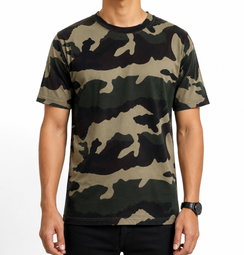 All Over Print Custom Men’s T-Shirt Camo Design